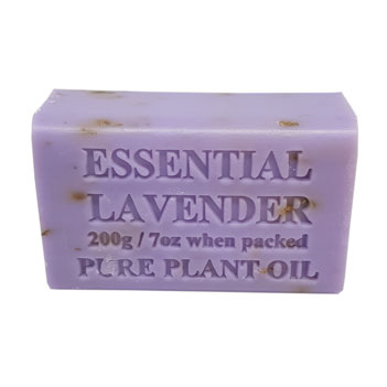 Natural Lavender Soap With Embedded Flowers